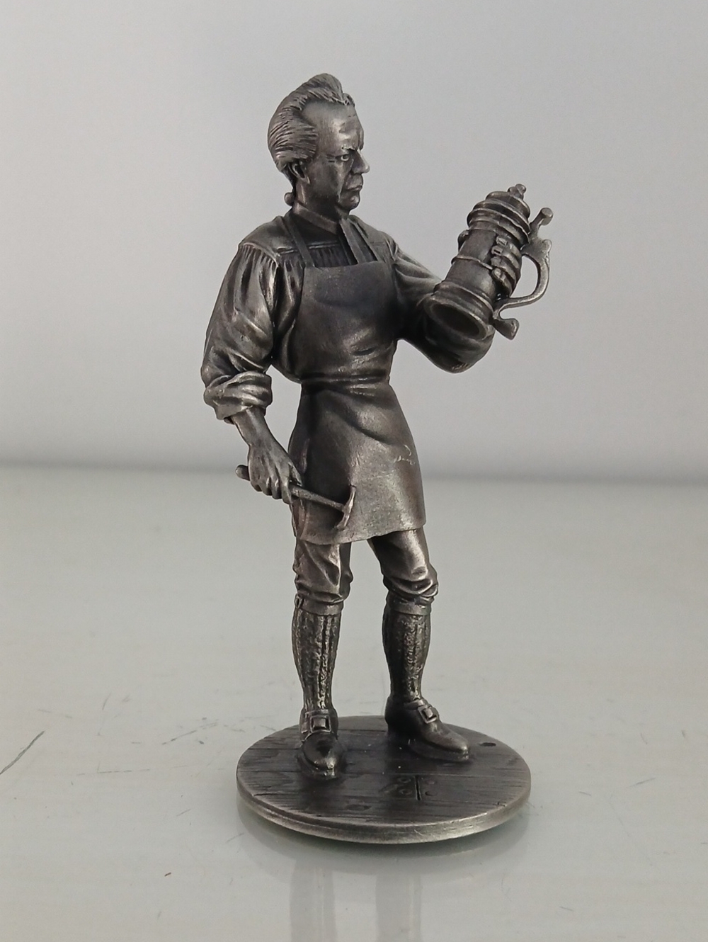 Franklin Mint THE SILVERSMITH 1974 Pewter Figurine